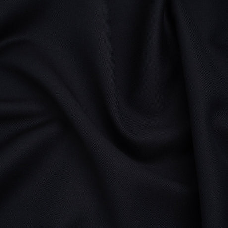Wool Basketweave Suiting by Alexander McQueen - Dark Navy - Designer Deadstock