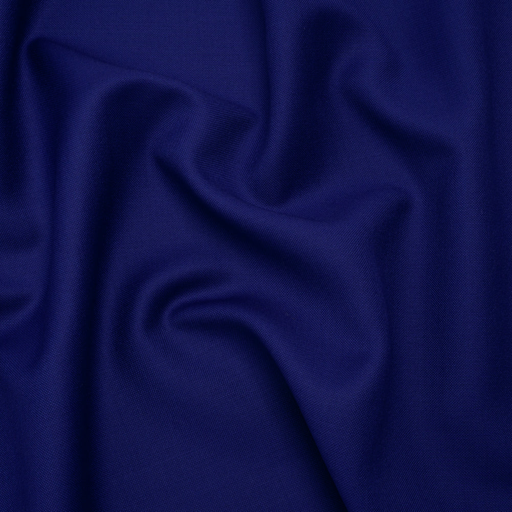 Wool Basketweave Suiting by Alexander McQueen - Cobalt Blue - Designer Deadstock