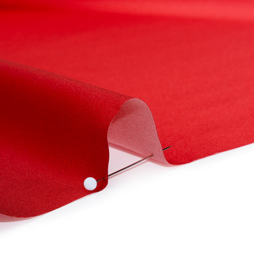 Silk Charmeuse Print 16MM, Made in Italy - Burgundy, Red and Pink Ombre