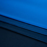 Silk Charmeuse Print 16MM, Made in Italy - Sky Blue, Bright Blue and Navy Ombre