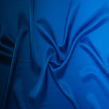 Silk Charmeuse Print 16MM, Made in Italy - Sky Blue, Bright Blue and Navy Ombre