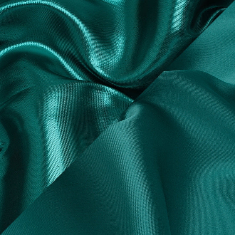 Double Faced Lame Mikado - Teal - Sara Collection
