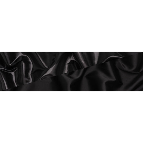 Double Faced Lame Mikado - Black - Sara Collection