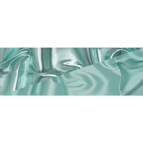 Double Faced Lame Mikado - Light Aqua - Sara Collection