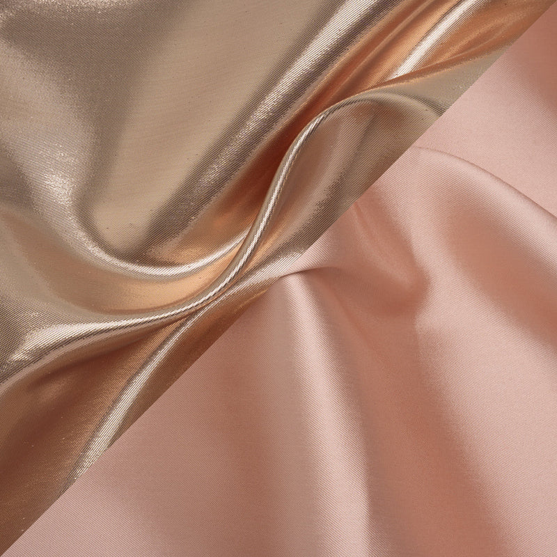 Double Faced Lame Mikado - Peach - Sara Collection