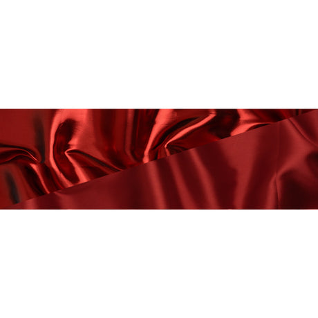 Double Faced Lame Mikado - Red - Sara Collection
