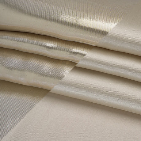 Double Faced Lame Mikado - Ivory - Sara Collection