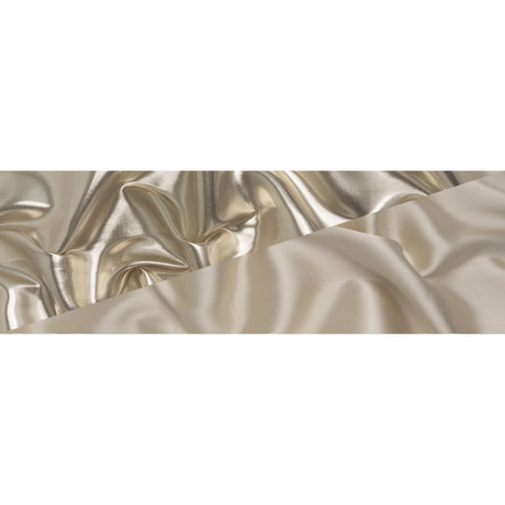 Double Faced Lame Mikado - Ivory - Sara Collection