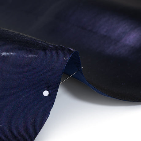 Double Faced Lame Mikado - Navy Blue - Sara Collection