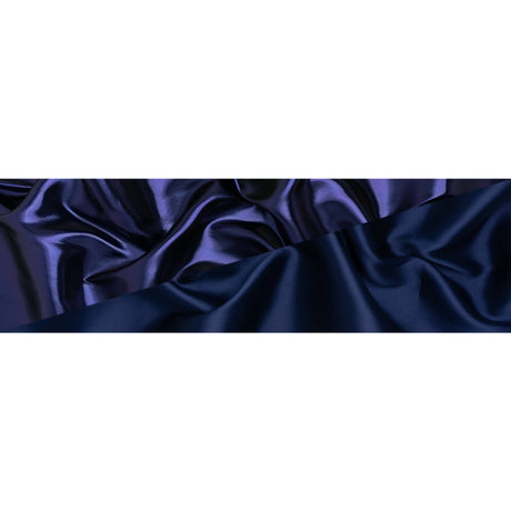 Double Faced Lame Mikado - Navy Blue - Sara Collection
