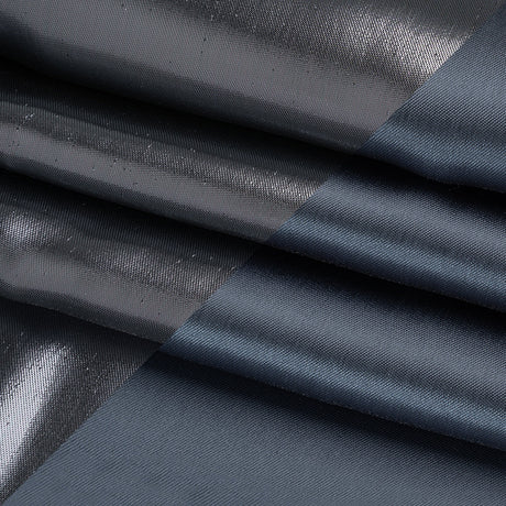Double Faced Lame Mikado - Stormy Blue-Gray - Sara Collection