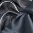 Double Faced Lame Mikado - Stormy Blue-Gray - Sara Collection
