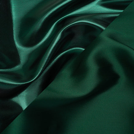 Double Faced Lame Mikado - Dark Green - Sara Collection