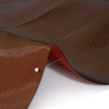 Double Faced Lame Mikado - Adobe Brown - Sara Collection