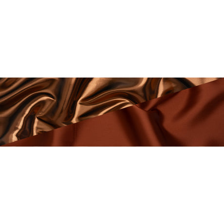 Double Faced Lame Mikado - Adobe Brown - Sara Collection
