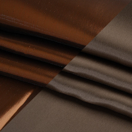 Double Faced Lame Mikado - Dusty Brown - Sara Collection