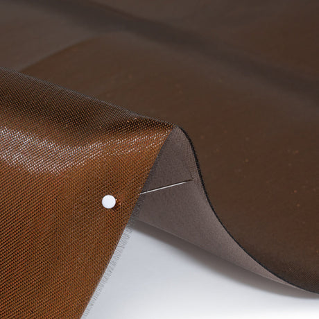Double Faced Lame Mikado - Dusty Brown - Sara Collection