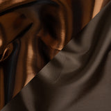 Double Faced Lame Mikado - Dusty Brown - Sara Collection