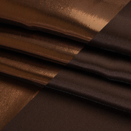 Double Faced Lame Mikado - Brown - Sara Collection