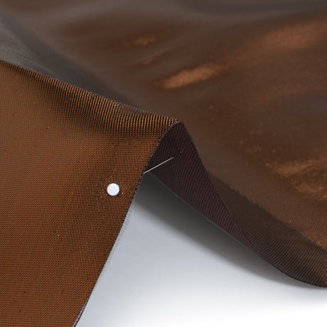 Double Faced Lame Mikado - Brown - Sara Collection