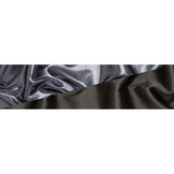 Double Faced Lame Mikado - Gunmetal - Sara Collection