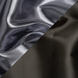 Double Faced Lame Mikado - Gunmetal - Sara Collection