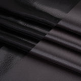 Double Faced Lame Mikado - Charcoal - Sara Collection