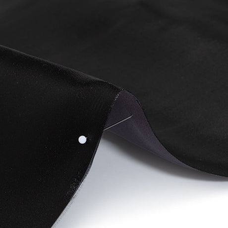 Double Faced Lame Mikado - Charcoal - Sara Collection