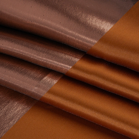 Double Faced Lame Mikado - Burnt Orange - Sara Collection