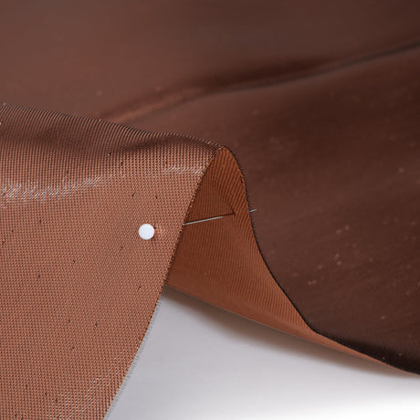 Double Faced Lame Mikado - Burnt Orange - Sara Collection