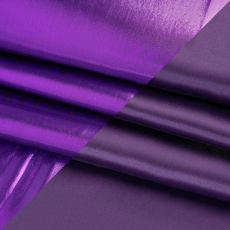 Double Faced Lame Mikado - Purple - Sara Collection