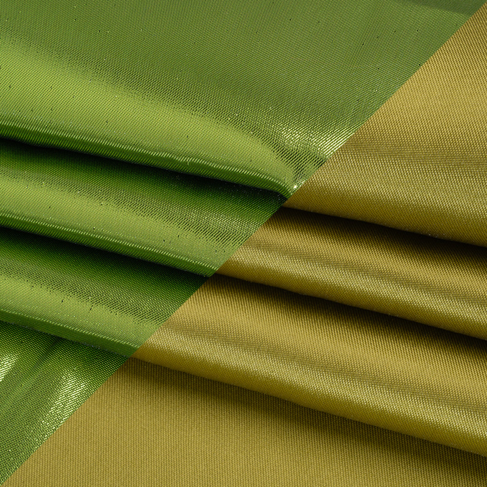 Double Faced Lame Mikado - Chartreuse - Sara Collection