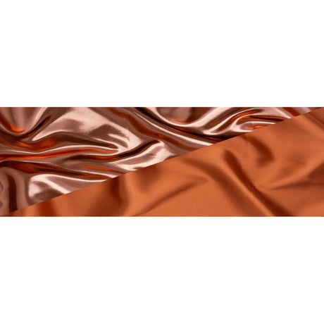 Double Faced Lame Mikado - Pumpkin Orange - Sara Collection