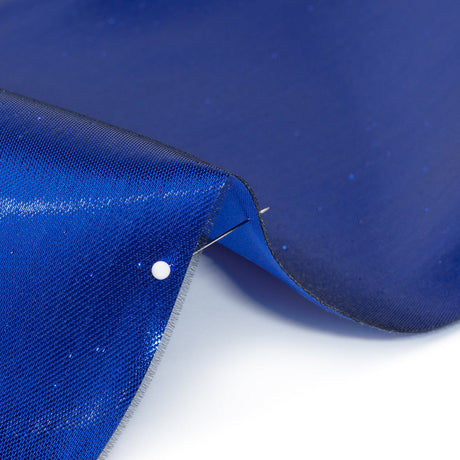 Double Faced Lame Mikado - Cobalt Blue - Sara Collection