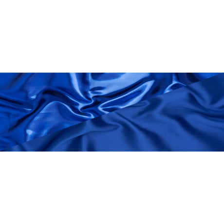 Double Faced Lame Mikado - Cobalt Blue - Sara Collection