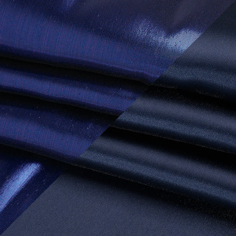 Double Faced Lame Mikado - Midnight Blue - Sara Collection