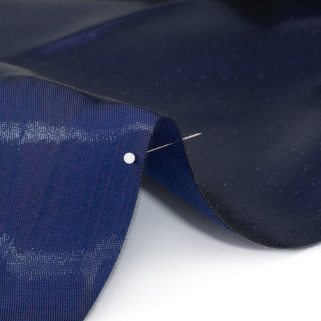 Double Faced Lame Mikado - Midnight Blue - Sara Collection