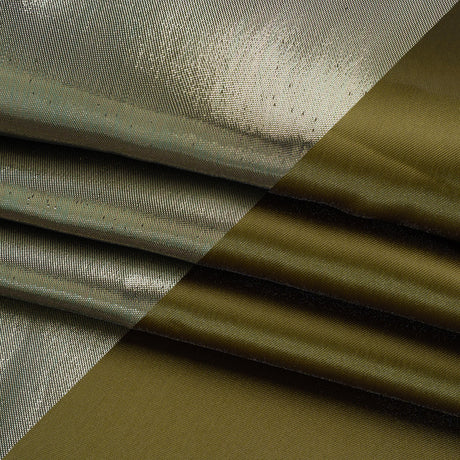 Double Faced Lame Mikado - Dark Olive Green - Sara Collection