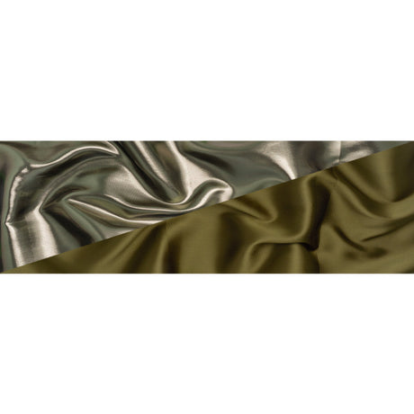 Double Faced Lame Mikado - Dark Olive Green - Sara Collection
