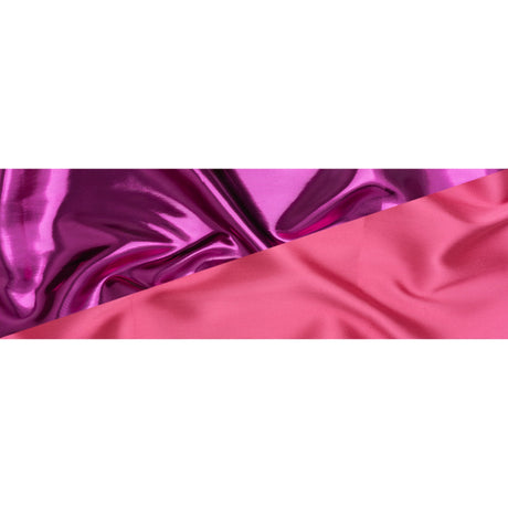 Double Faced Lame Mikado - Magenta - Sara Collection