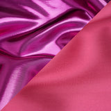 Double Faced Lame Mikado - Magenta - Sara Collection