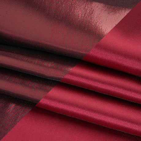 Double Faced Lame Mikado - Cranberry - Sara Collection