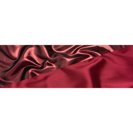 Double Faced Lame Mikado - Cranberry - Sara Collection