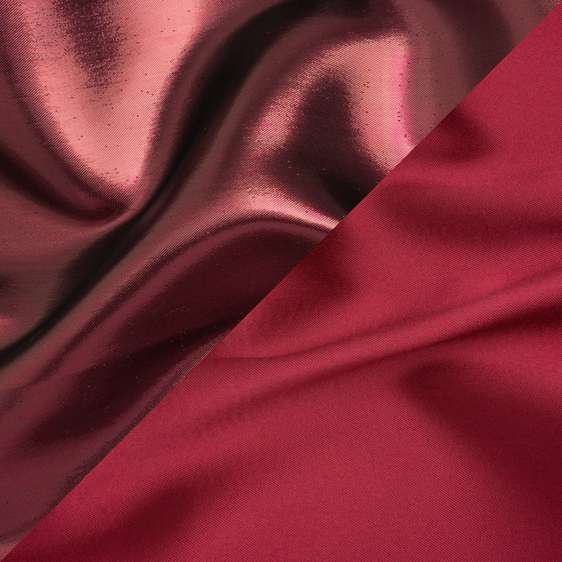 Double Faced Lame Mikado - Cranberry - Sara Collection
