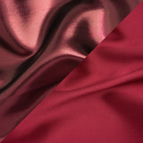 Double Faced Lame Mikado - Cranberry - Sara Collection