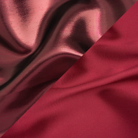 Double Faced Lame Mikado - Cranberry - Sara Collection
