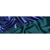 Double Faced Lame Mikado - Dark Teal and Navy - Sara Collection