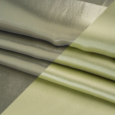 Double Faced Lame Mikado - Pistachio Green - Sara Collection
