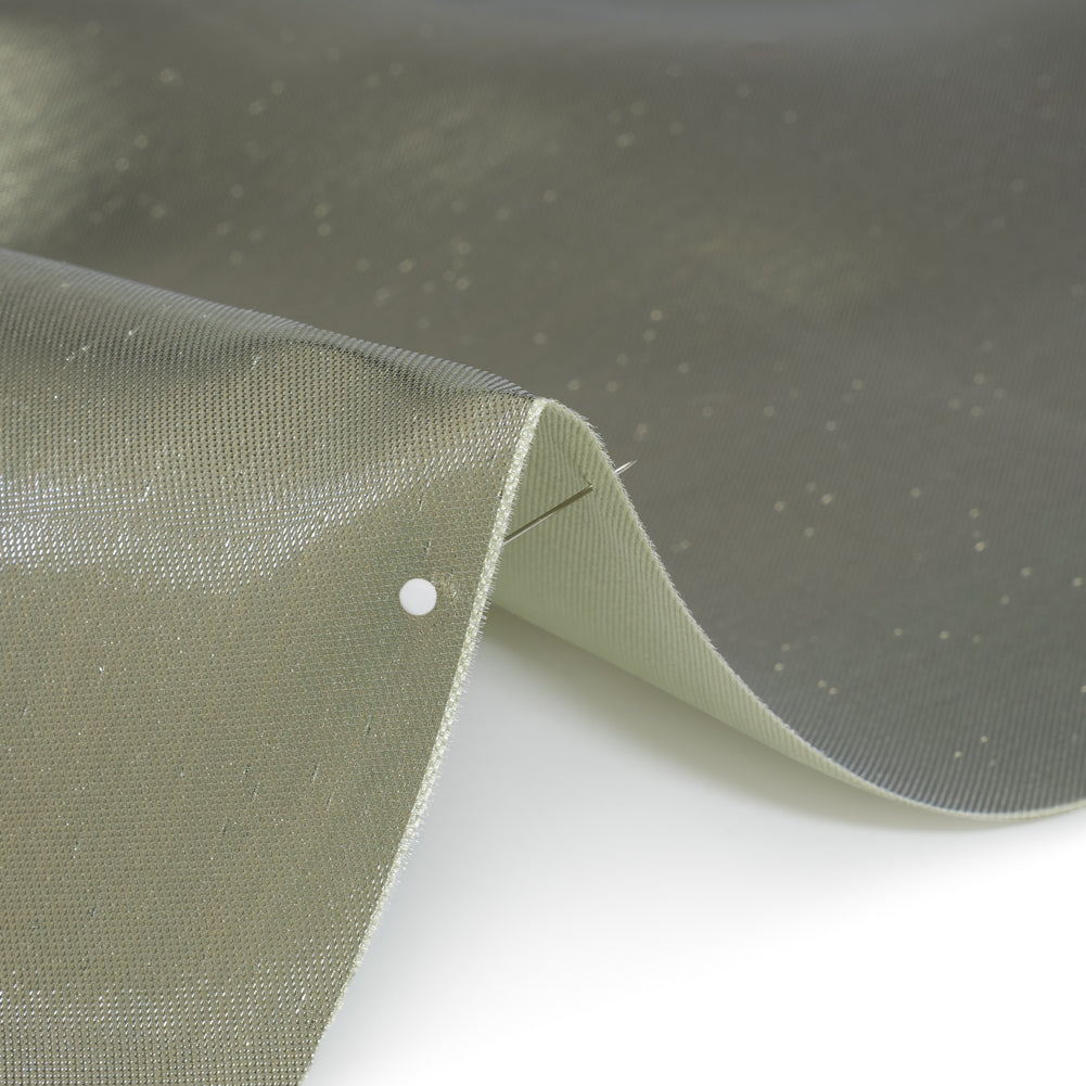 Double Faced Lame Mikado - Pistachio Green - Sara Collection