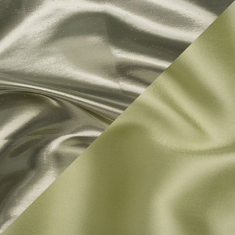 Double Faced Lame Mikado - Pistachio Green - Sara Collection
